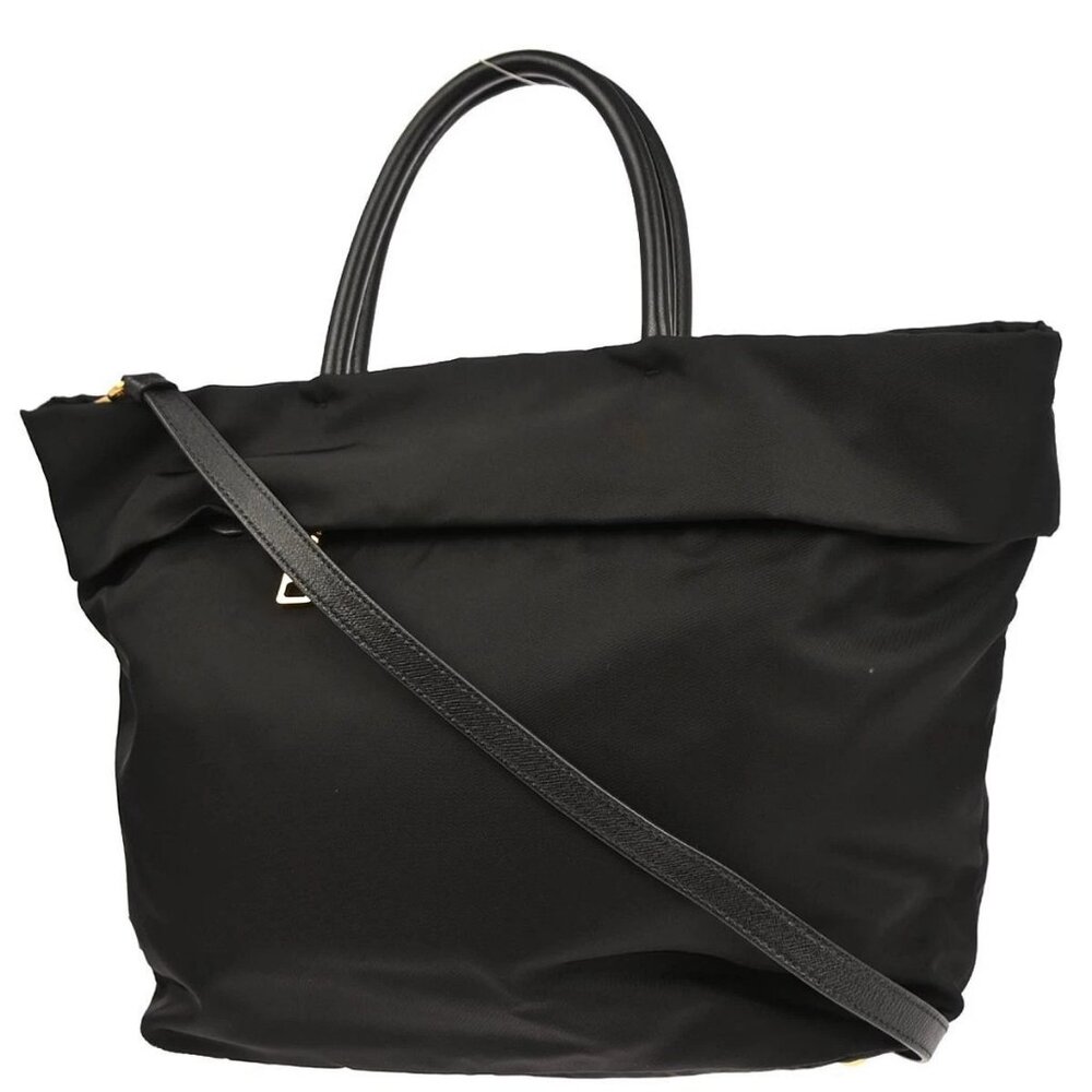 Prada Black Nylon 2way Tote Handbag 173 126410 - Picture 2 of 10